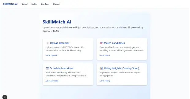 SkillMatch AI Dashboard